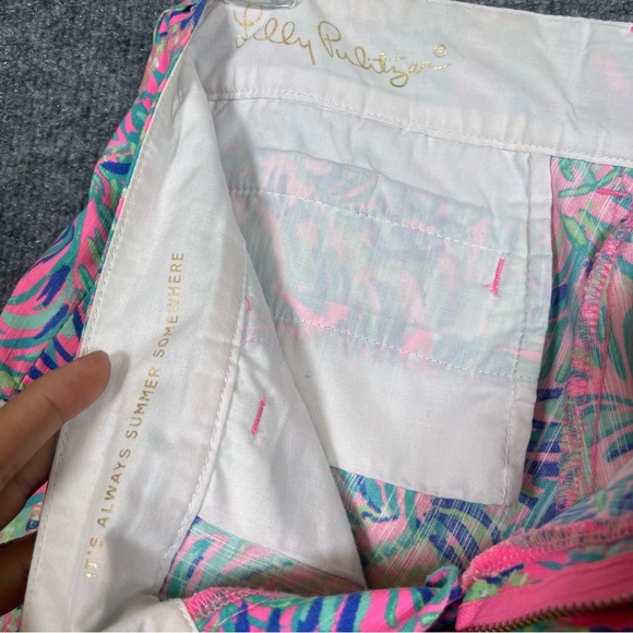 Lilly Pulitzer Womens 2 5" Callahan Shorts Pink Sunset Coco Breeze Vaca Beach - Picture 9 of 11